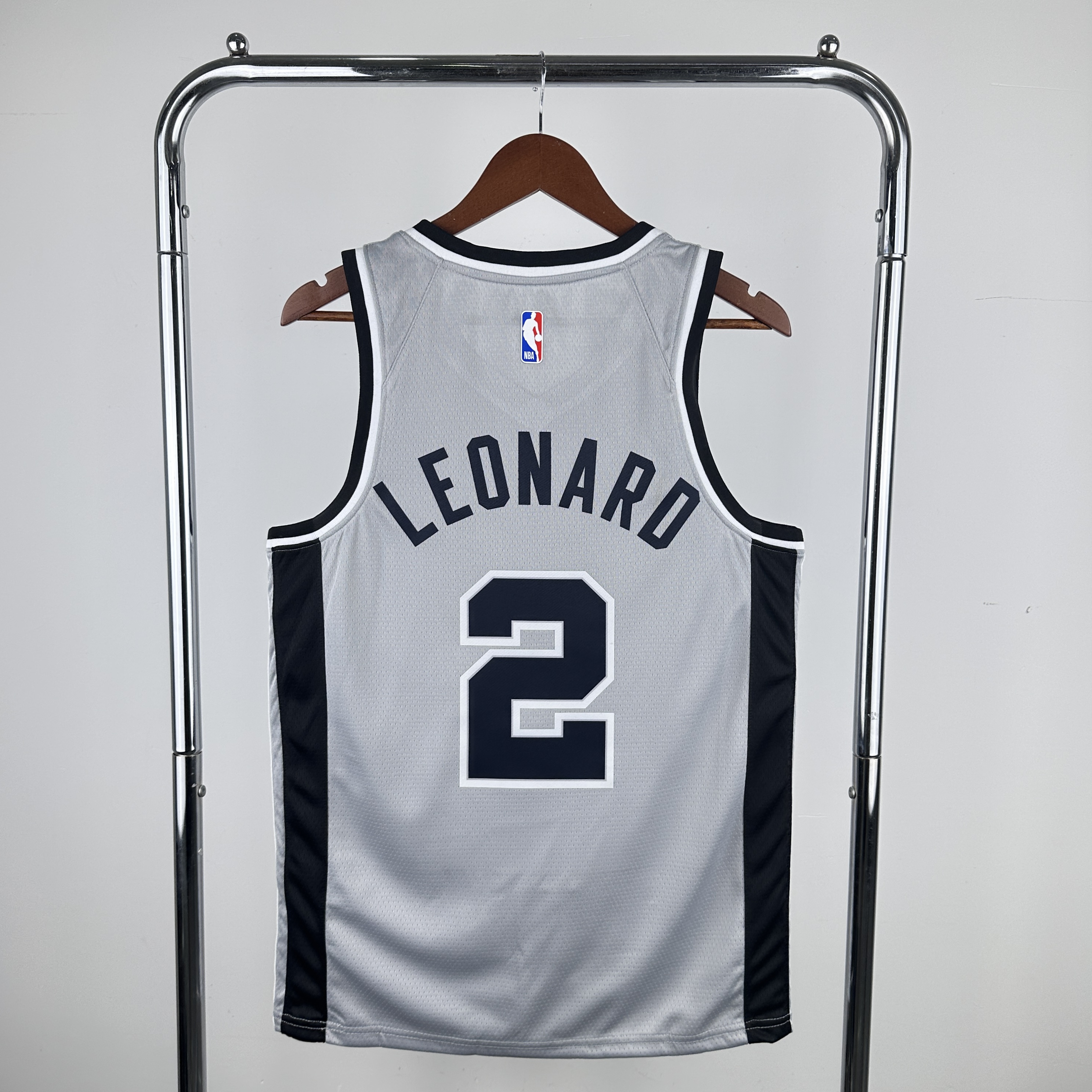 Men San Antonio Spurs #2 Leonard Grey NBA 2024 Jersey->->NBA Jersey
